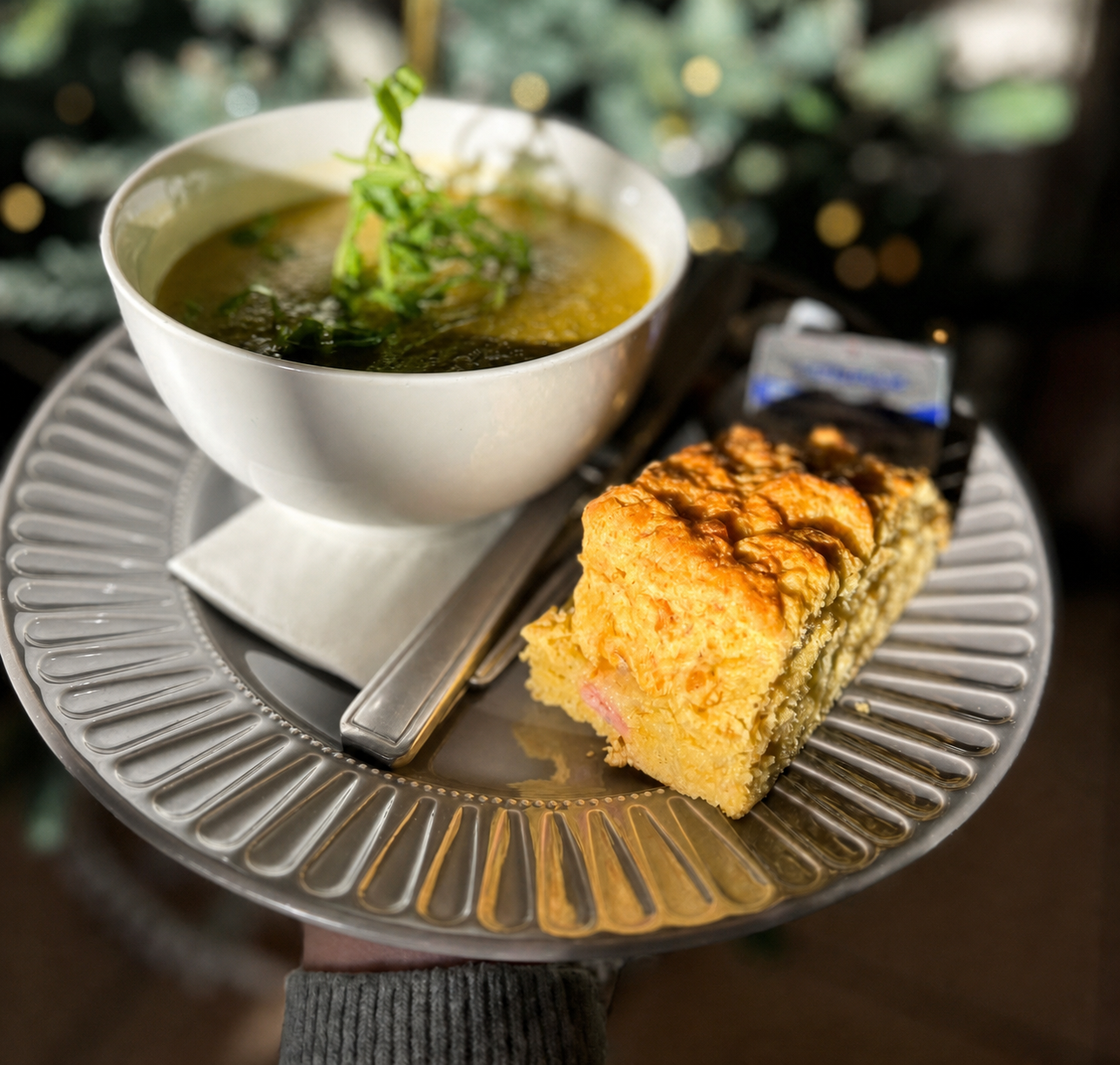 Tea and a freshly baked treat at Aisseford Tea Room