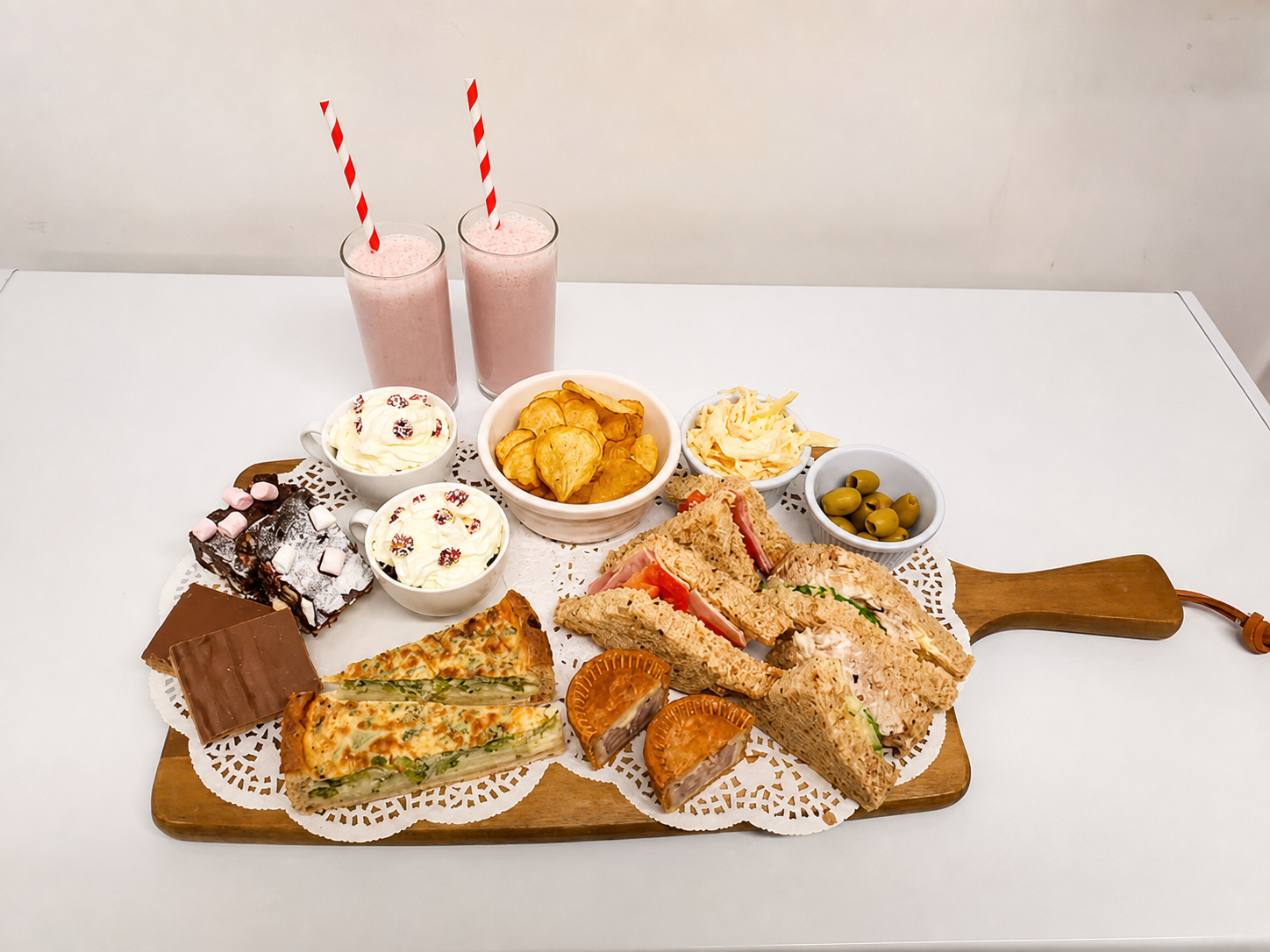 Freshly made café dish